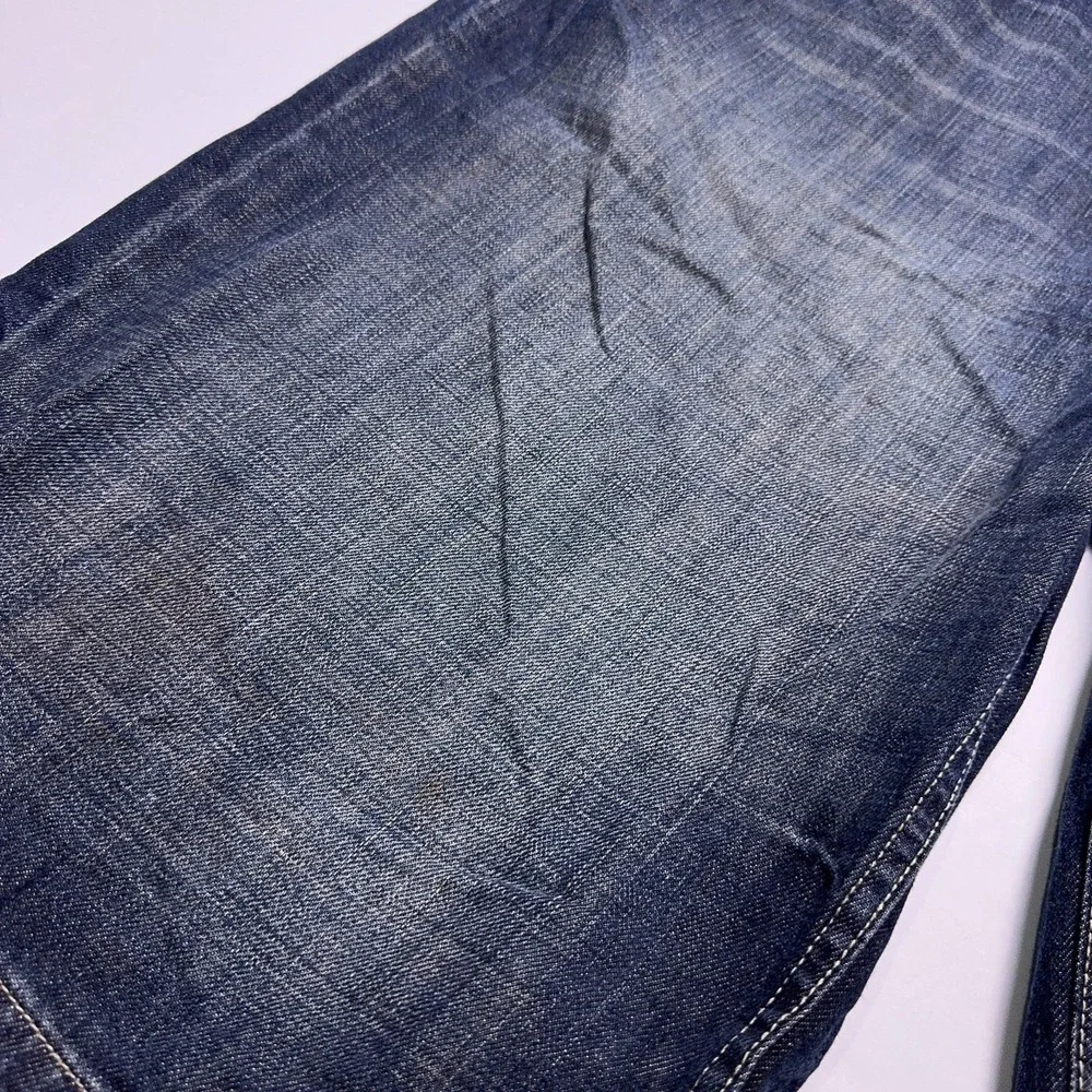 Vintage Ecko Unltd Baggy Denim Shorts Mens 38 Distressed Embroidered Y2K‎